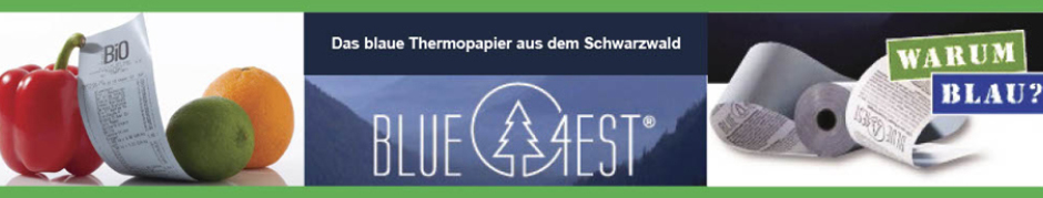Das blaue Thermopapier aus dem Schwarzwald